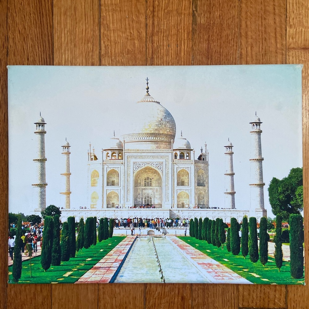 TAJ MAHAL – Agra, India – 9x12 photo on canvas